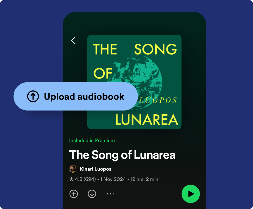 Upload audiobook